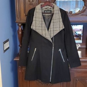 Guess wool winter coat black flawless M.